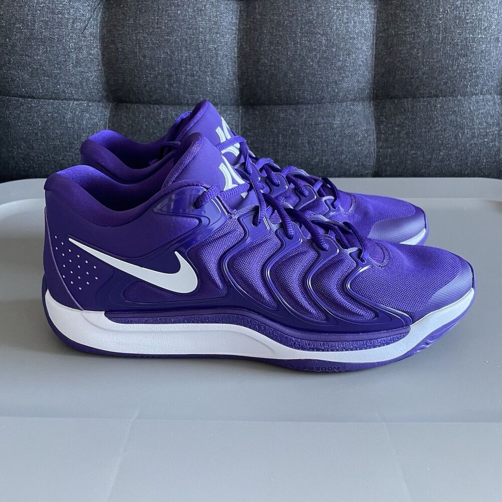 Nike KD 17 TB Promo Basketball Shoes Court Purple White HJ7387-500 Mens Sz 14